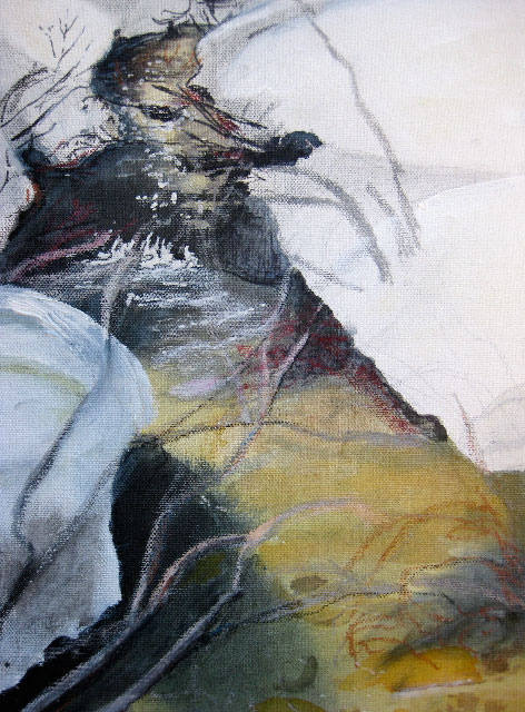 “Creek” (May 20), mixed media, 11” by 14”, $250