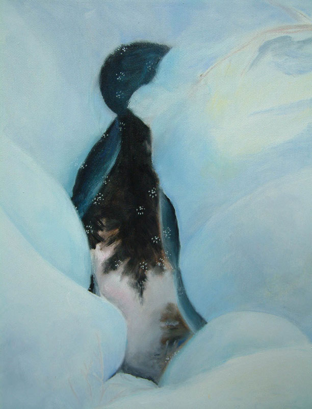 “Two species” (January/February ‘94), oil, 12” by 16”, nfs